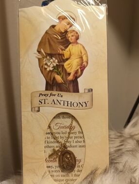 St. Anthony Medal Necklace in Gold